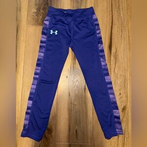 Under Armour Kids' Blue and Purple Leggings